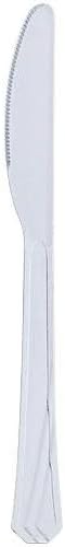 EcoQuality Clear Plastic Knife Set