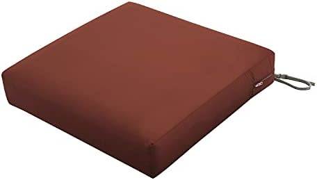 Classic Accessories Ravenna 25x25x5 Inch Water-Resistant Square Seat Cushion Slip Cover
