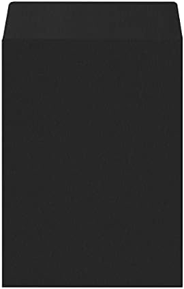 Quotidian Black Greaseproof Paper Bags 4x6 Pack of 100