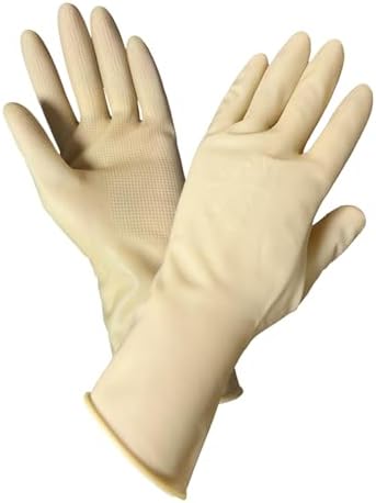 6 Pairs Latex Cleaning Gloves for Kitchen and Home