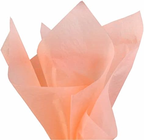 PMLAND Gift Wrapping Tissue Paper Peach 20x26 60 Sheets