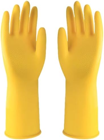2 Pairs of Rubber Cleaning Gloves for Household Use