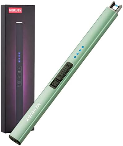 Electric Candle Lighter - Windproof Rechargeable Flameless Green USB