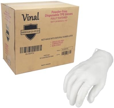 Disposable Food Gloves 2000 Pack Clear X-Large 20 Mil