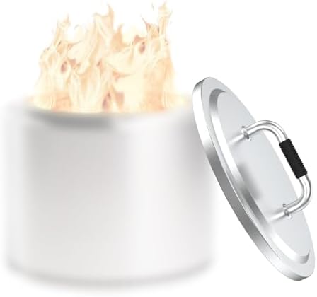 Uniflasy Fire Pit Lid for Solo Stove Yukon 27 Round Stainless Steel