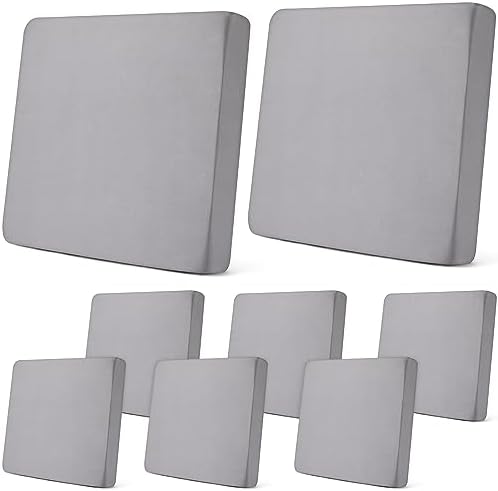 Newwiee 8Pcs Stretch Outdoor Cushion Covers