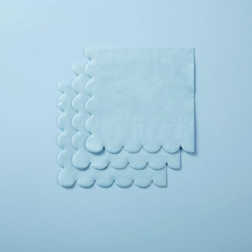 200 Pack Light Blue Cocktail Napkins 5x5