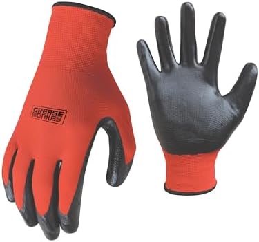 Grease Monkey General Purpose Nitrile Coated Work Gloves Large 180 Pack