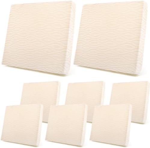 Newwiee 8Pcs Stretch Cushion Covers for Outdoor Patio Furniture Replacement
