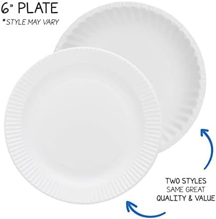 Hygloss Paper Plates 6-Inch 100 Pack
