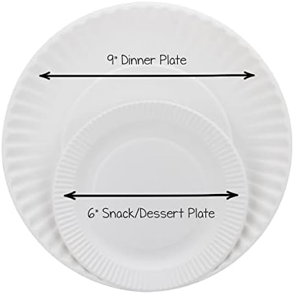 Hygloss Paper Plates 6-Inch 100 Pack