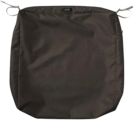 Classic Accessories Ravenna Water-Resistant 25x25x5 Inch Outdoor Seat Cushion Cover