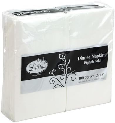 Premium White Napkins 100 Count Value Pack