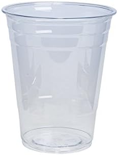 GUSTO 16 oz 100 Pack Clear PET Cups for Party Use