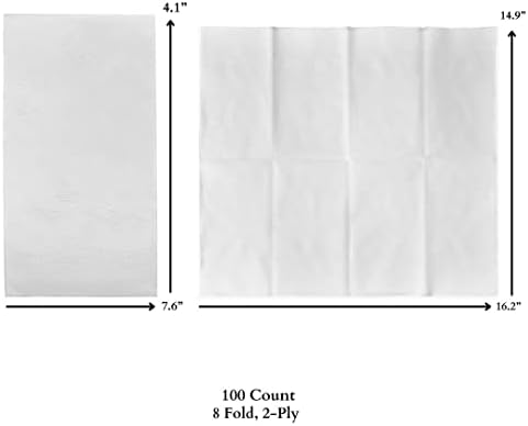 Premium White Napkins 100 Count Value Pack