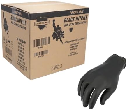 PSBM Black Nitrile Disposable Gloves 1000 Count