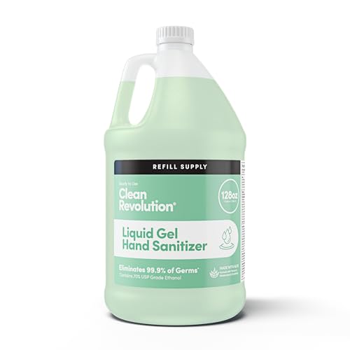 Clean Revolution Liquid Gel Hand Sanitizer 128 Fl Oz Refill Container