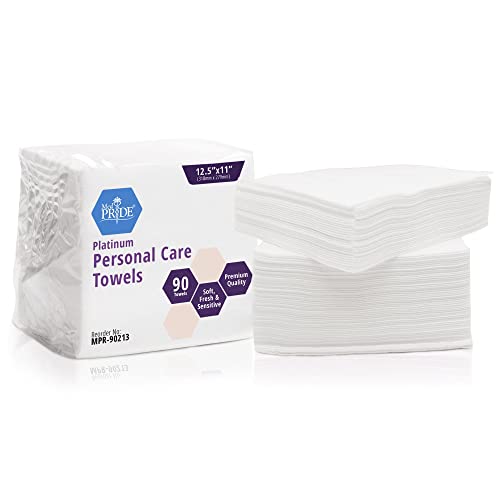 MED PRIDE Ultra Soft Disposable Wash Cloths 125X11 90 Pack Unscented
