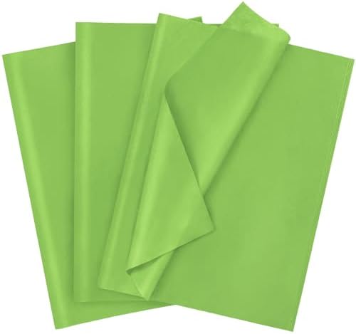 120 Sheets Lime Green Tissue Paper for Gift Wrapping and Crafts