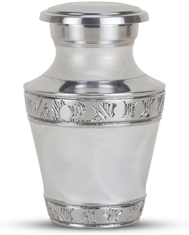 Little Urns for Human Ashes White - Small Urn for Cremation
