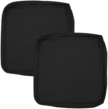 Oslimea Outdoor Cushion Covers 2 Pack Black 25x27x5 Inch