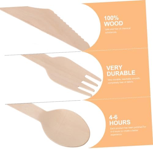 Ciieeo 6 Piece Cutlery Set for Parties Events and Gatherings