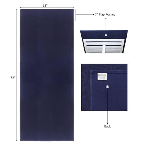 COTTON CRAFT Pool Lounge Chair Cover 2 Pack Navy Blue