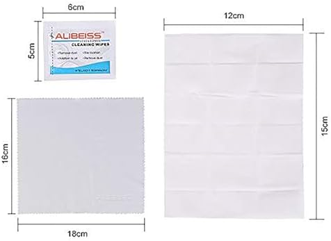 ALIBEISS Pre-Moistened Lens Wipes Pack of 100