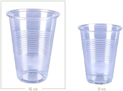 Amazon Basics 16oz Clear Plastic Cups 50 Count