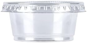 Amazon Basics 2oz Disposable Cups and Lids 50 Count