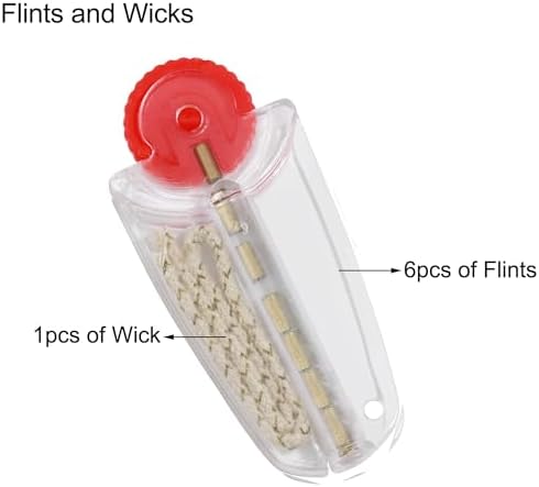 DEWEL 3 Pack Lighter Wick and Cotton Replacement