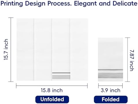 200 Pack Silver Paper Napkins with Classic Design