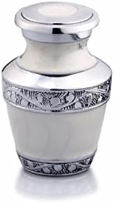 Little Urns for Human Ashes White - Small Urn for Cremation