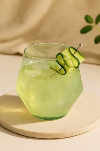 40 Diamond-Shaped Plastic Stemless Glasses 12 Ounce