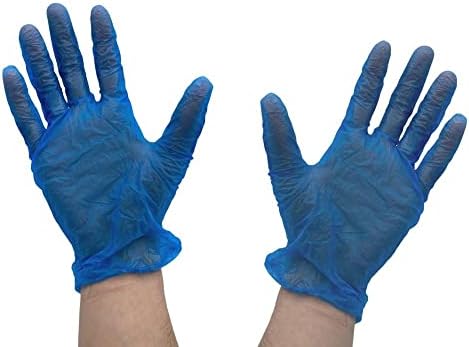Disposable Vinyl Gloves Blue Small 5 Mil 2000 Pack