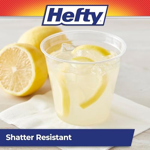 Hefty Party Perfect Clear Plastic Cups 40 Count 9 Ounce
