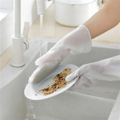 QQLADY PVC Cleaning Gloves Multi Functional