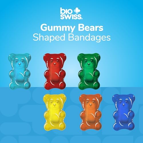 BioSwiss Adorable Gummy Bear Bandages 24 Count