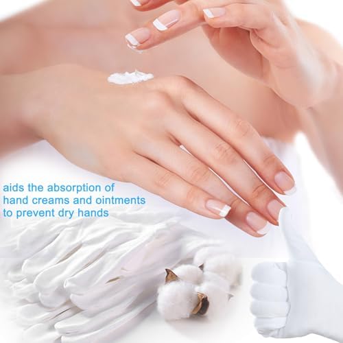 ViSaTai White Cotton Gloves for Cleaning Cooking Winter Gardening
