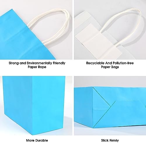 XPCARE 32Pcs Kraft Paper Gift Bags with Handles