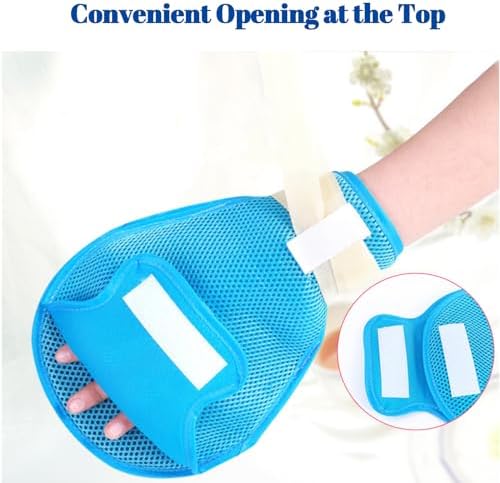 Lmaray 2 Pack Dementia Hand Restraint Gloves for Elderly