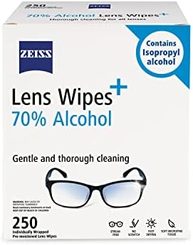 ZEISS Pre-Moistened Lens Wipes 250 Count