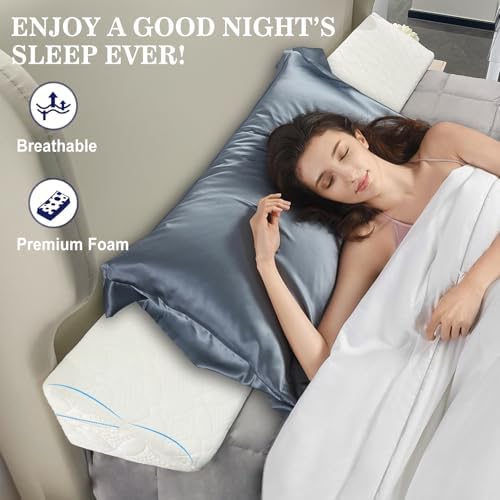 Asatdd Bed Wedge Pillow Headboard Gap Filler