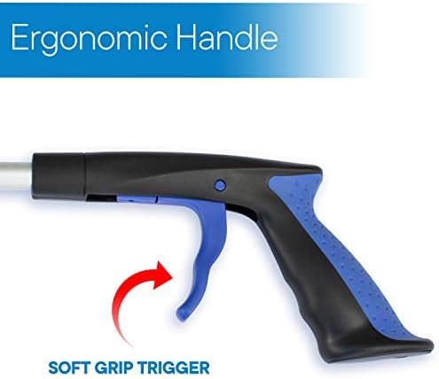 RMS 34 Inch Extra Long Reacher Grabber with Rotating Jaw