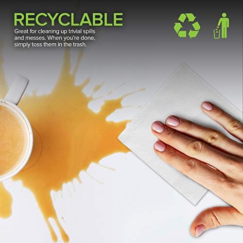 Stock Your Home 12 Inch Disposable Napkins 500 Pack