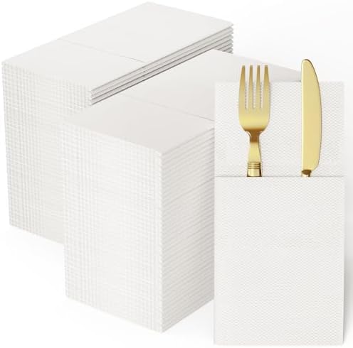 JOLLY CHEF Pre-Folded Paper Napkins with Pocket