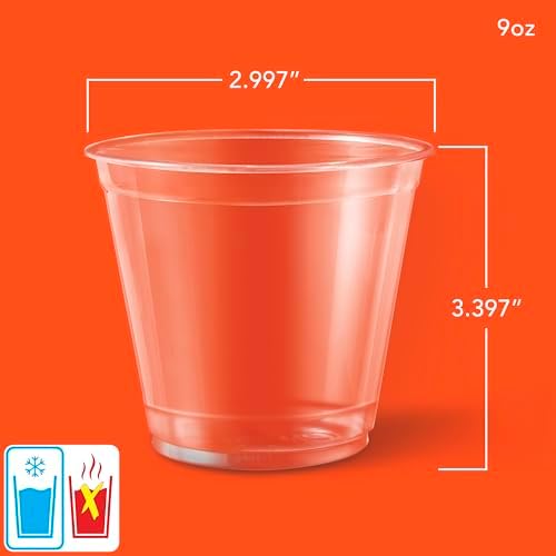 Hefty Party Perfect Clear Plastic Cups 40 Count 9 Ounce
