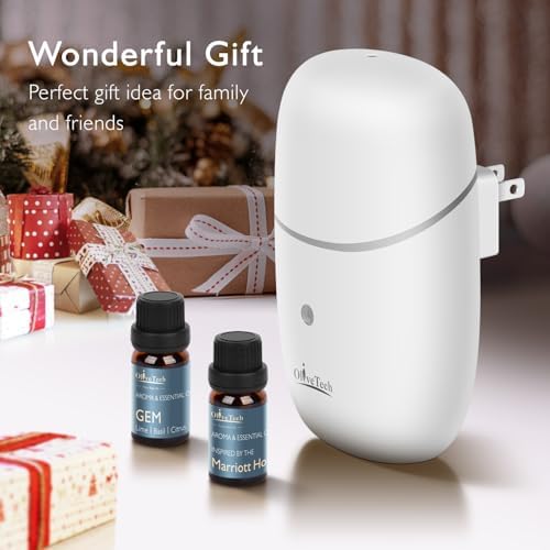 OliveTech Waterless Plug In Diffuser with 2x10ml Essential Oils