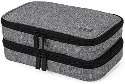 Yarwo Insulin Cooler Travel Case with 4 Ice Packs Gray