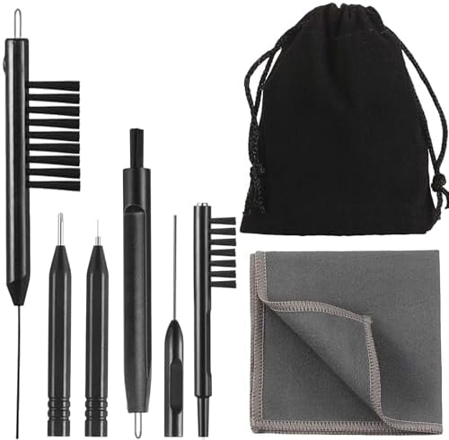 7 Piece Hearing Aid Cleaning Kit with Magnet and Brush
